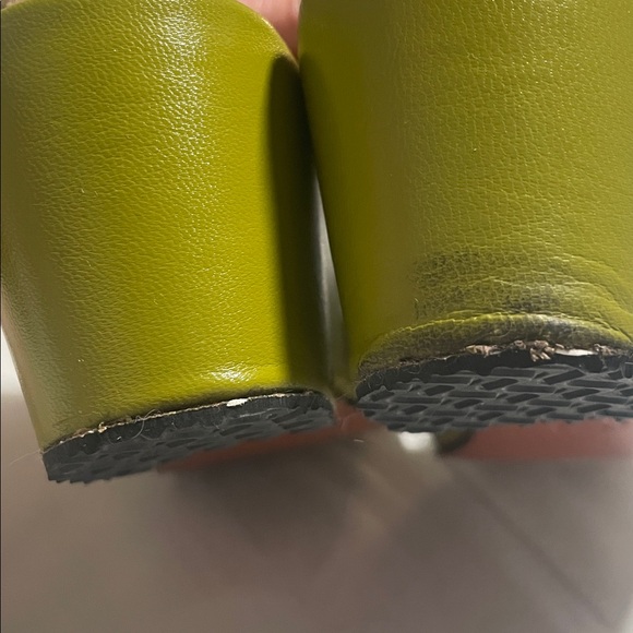 Re-Mix Vintage Shoe Company Greta Avocado Green Wedge Wedged Retro Shoe Size 9 - Picture 11 of 16